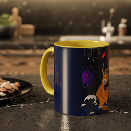 Liberty's Triumph Colorful Mugs – Art Deco Glory & Triumphant Spirit