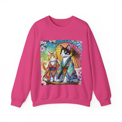 Kimono Kitties Unisex Heavy Blend™ Crewneck Sweatshirt