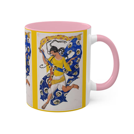 The Butterfly (Costume Design for Anna Pavlova) by Leon Bakst Colorful Mugs, 11oz