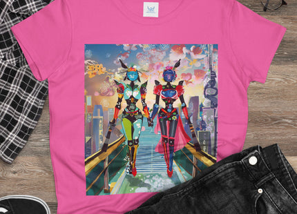 Cyber Punk Robot Models Cotton Tee