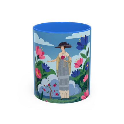 Garden Of New Beginnings Colorful Mugs – Art Deco Floral Elegance
