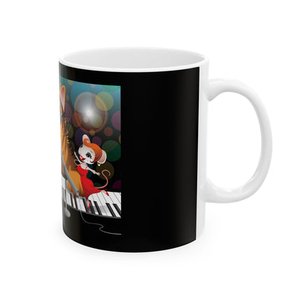 Jazz Cat Jam 11 oz Ceramic Mug