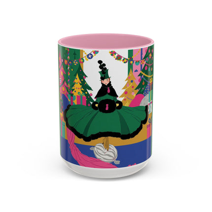 🎄🎁 The Emerald Christmas Belle Colorful Mug – Colorful Holiday Fashion Fantasy