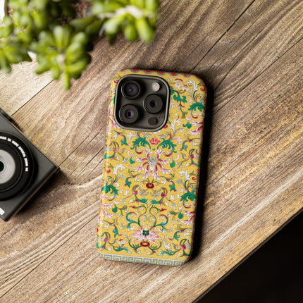 Yellow Botanical Pattern by Owen Jones Phone Cases