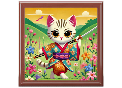 Samurai Kitten Jewelry Box