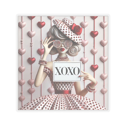Fashionably Yours, XOXO Kiss-Cut Stickers (4 Sizes)