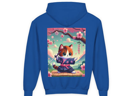 Samurai Kitten Youth Heavy Blend Hooded Sweatshirt