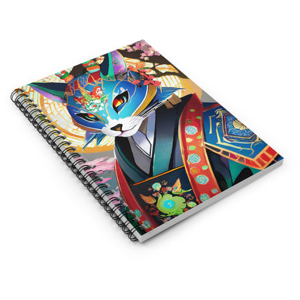 Cyberpunk Samurai Spiral Notebook - Ruled Line