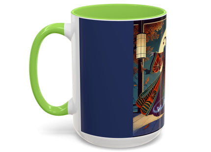 Court Magician with Ghost Butterflies Colorful Mugs (11oz, 15oz)