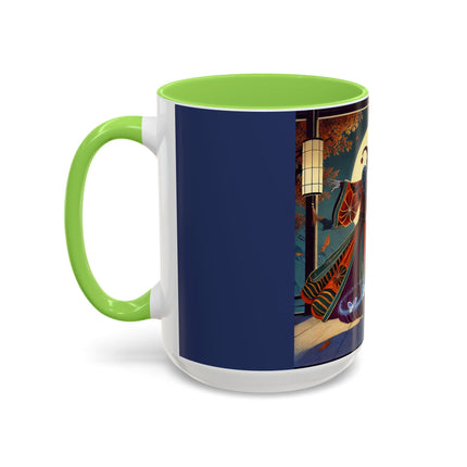 Court Magician with Ghost Butterflies Colorful Mugs (11oz, 15oz)