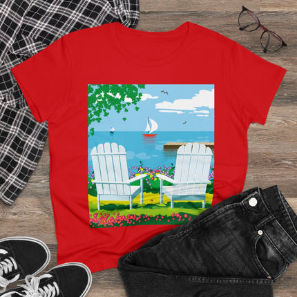Tranquil Retreat Women's Midweight Cotton Tee