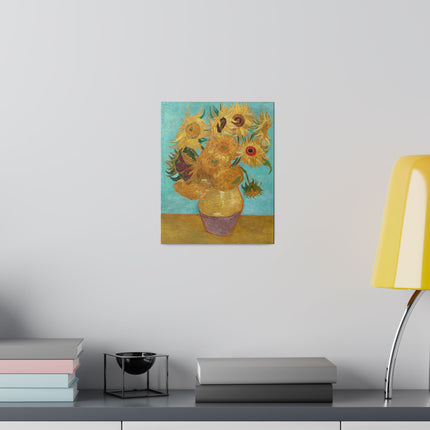 Vase with Twelve Sunflowers by Vincent Van Gogh Matte Canvas, Stretched, 0.75”