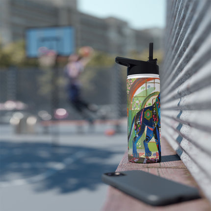 Cyber Panther's Hunt Stainless Steel Water Bottle