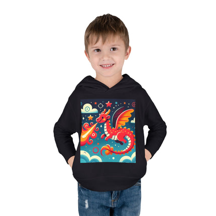 Starry Sky Dragon Toddler Pullover Fleece Hoodie