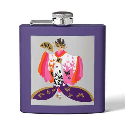 Butterfly Kimono Flask – Elegant Japanese Fantasy & Whimsical Grace