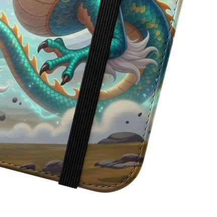 🐉⚡ The Tibetan Dragon in Battle Flip Case – Power, Motion & Mythic Energy