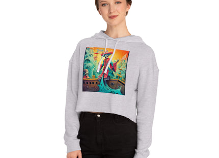 Skeleton Crew of the Misty Seas Women’s Cropped Hooded Sweatshirt