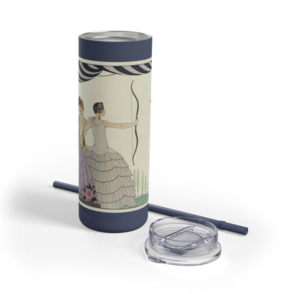Visez au coeur, belles dames! by George Barbier Skinny Matte Tumbler, 20oz