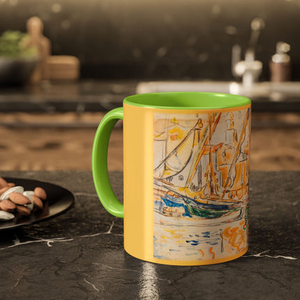 Saint-Tropez by Paul Signac Colorful Mugs (11oz, 15oz)