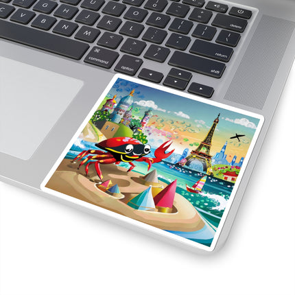 Crab Architect Kiss-Cut Stickers (4 Sizes)