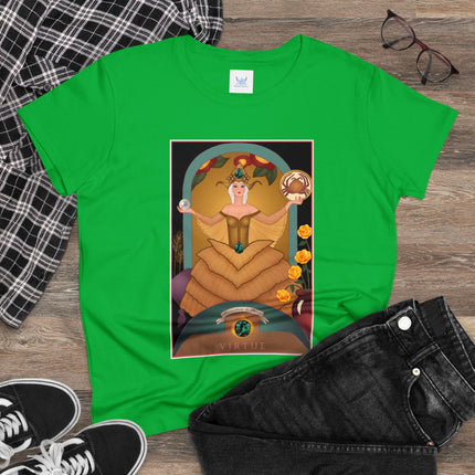 June & Pearl, Alexandrite (from the Gem Series) by Sofia Chiostri Women's Midweight Cotton Tee