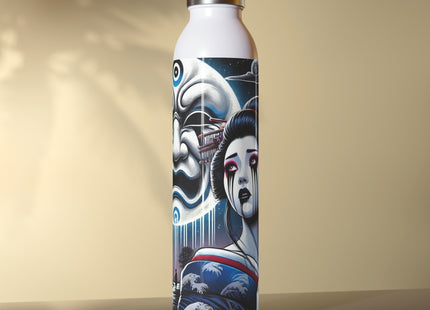 Geisha’s Black Ink Tears Slim Water Bottle