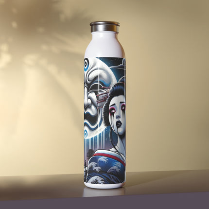 Geisha’s Black Ink Tears Slim Water Bottle