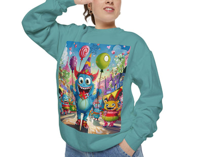 Monster Parade Madness Unisex Garment-Dyed Sweatshirt