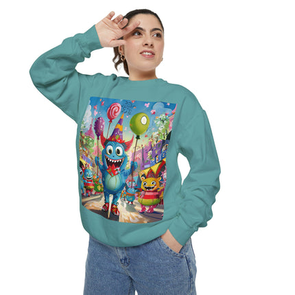 Monster Parade Madness Unisex Garment-Dyed Sweatshirt