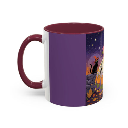 🎃🌙 The Pumpkin Moon Dress Colorful Mug – Whimsical Halloween Fashion
