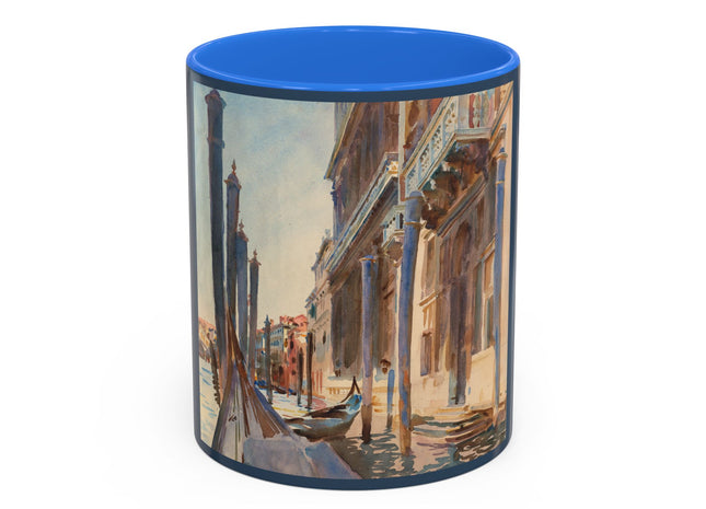 Gondola Moorings on the Grand Canal by John Singer Sargent Colorful Mugs (11oz, 15oz)