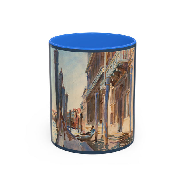 Gondola Moorings on the Grand Canal by John Singer Sargent Colorful Mugs (11oz, 15oz)