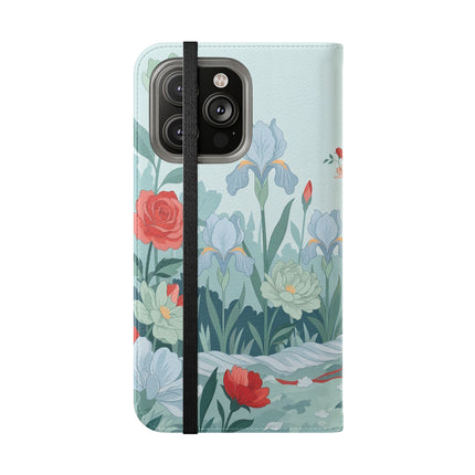 🌹💌 The Secret Rose Garden Courtship Flip Case – Art Deco Floral Romance