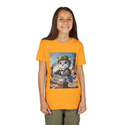 Snow Leopard Lookout Youth Short Sleeve Tee