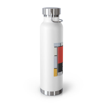 Composition with Red, Yellow, Blue, and Black by Piet Mondrian Copper Vacuum Insulated Bottle, 22oz
