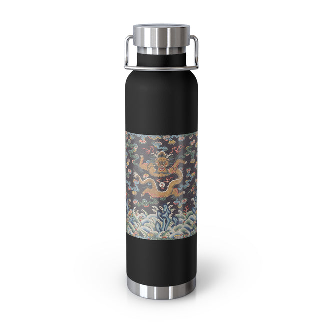 Rank Badge with Dragon with Deer Hooves Copper Vacuum Insulated Bottle, 22oz
