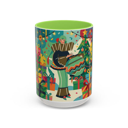 🎄✨ The Lady Of The Christmas Ornament Colorful Mug – Art Deco Holiday Fantasy