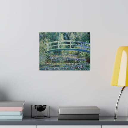 Water Lilies and Japanese Bridge by Claude Monet Matte Canvas, Stretched, 0.75"