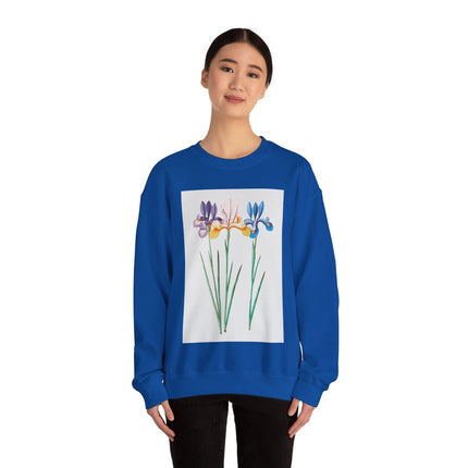 Blue Iris by Anselmus Boëtius de Boodt Heavy Blend™ Crewneck Sweatshirt