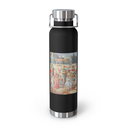 Off with her head! Off with— by Sir John Tenniel Copper Vacuum Insulated Bottle, 22oz