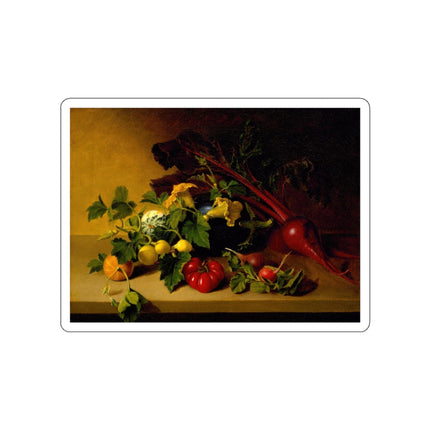 Still Life with Vegetables by James Peale Die-Cut Stickers (5 Sizes)