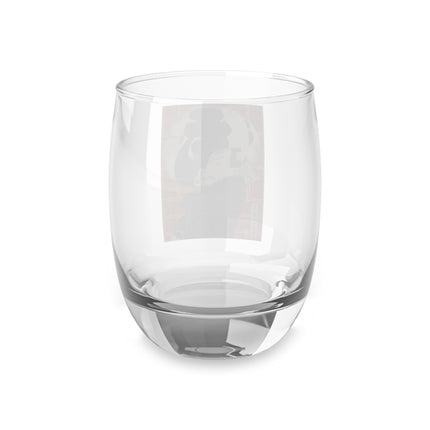 The Actor Bandō Hikosaburō V and the Mo troupe by Tsukioka Yoshitoshi Whiskey Glass