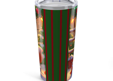 Naughty or Nice Kitten Christmas Tumbler 20oz