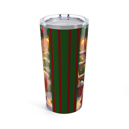 Naughty or Nice Kitten Christmas Tumbler 20oz
