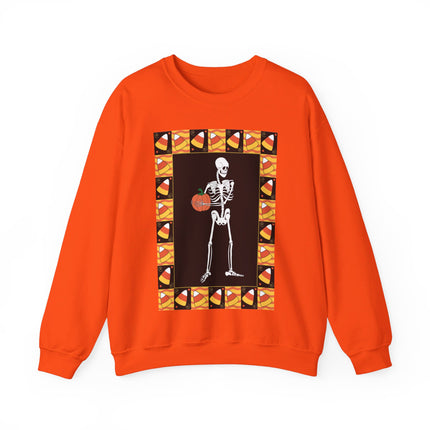 Candy Corn Skeleton Unisex Heavy Blend™ Crewneck Sweatshirt