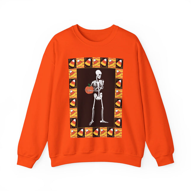 Candy Corn Skeleton Unisex Heavy Blend™ Crewneck Sweatshirt
