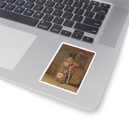 A Buddhist lama at a feast at Pemionchi Monastery by Vasily Vereshchagin Kiss-Cut Stickers (4 Sizes)