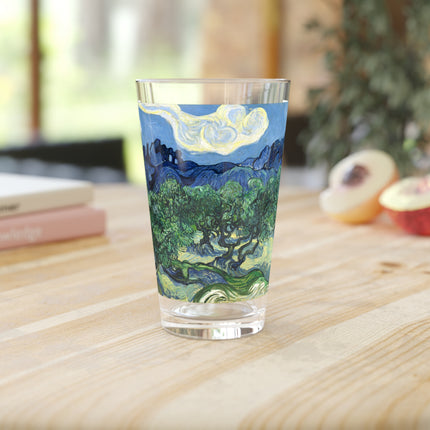 Olive Trees by Vincent Van Gogh Glass, 16oz