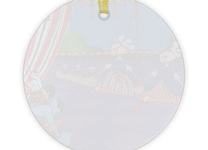 Dancing Puppets Glass Ornament