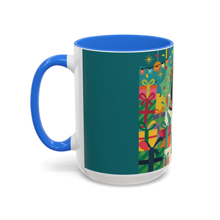 🎄✨ The Lady Of The Christmas Ornament Colorful Mug – Art Deco Holiday Fantasy